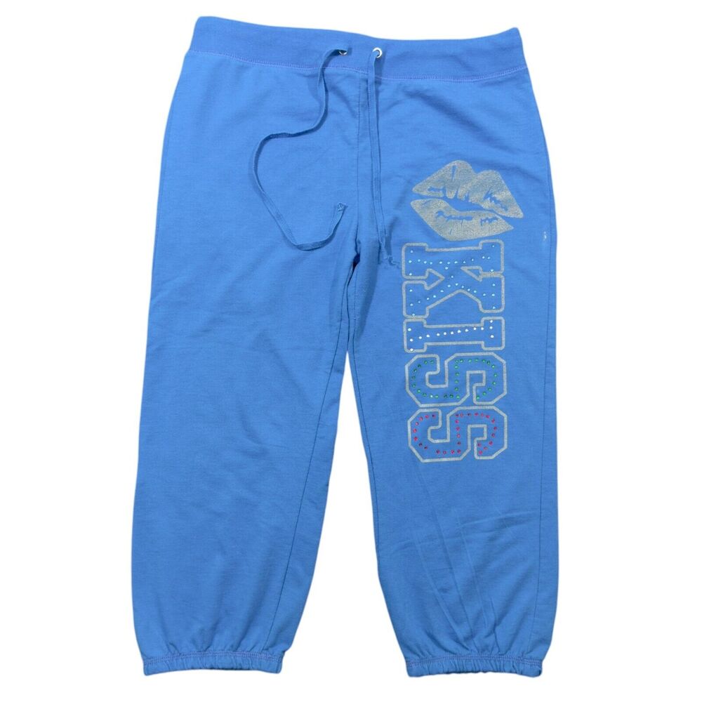 Prestige Edge Sweatpants Women's Blue Elastic Waist Running Drawstring Lounge